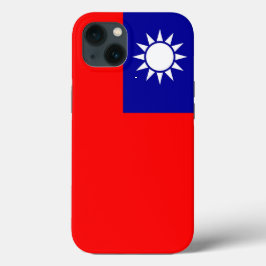 Caso-Mate Apple Patriótico, bandeira de Taiwan