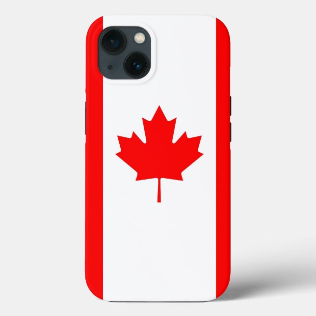 Caso-Mate Apple Patriótico, Bandeira do Canadá (Verso)