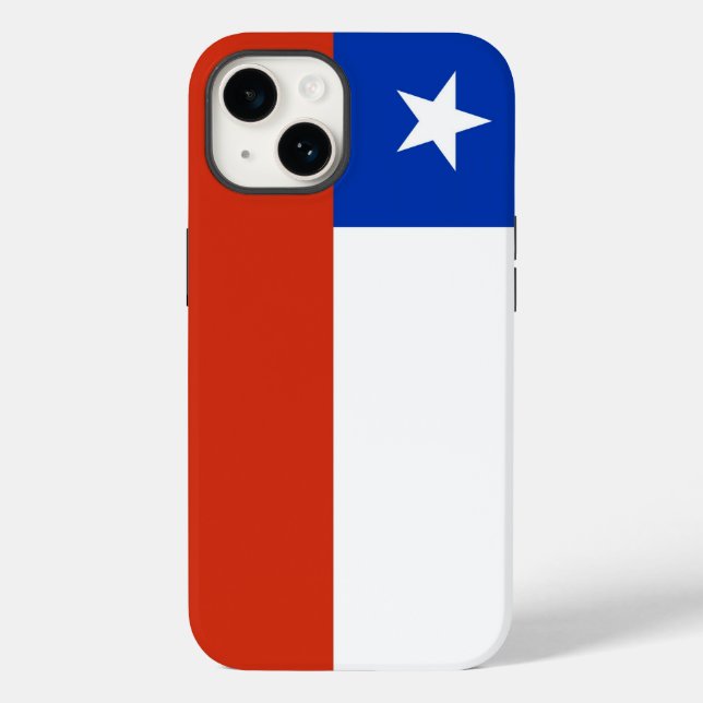 Caso-Mate Apple Patriótico, bandeira do Chile Case (Verso)
