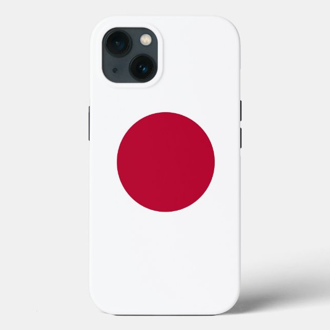 Caso-Mate Apple Patriótico, bandeira do Japão (Verso)