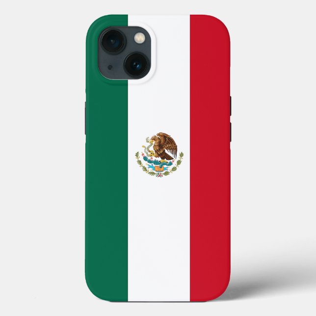 Caso-Mate Apple Patriótico, bandeira do México (Verso)