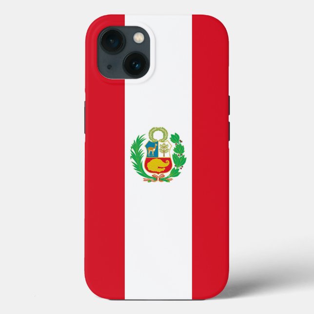 Caso-Mate Apple Patriótico, bandeira do Peru (Verso)