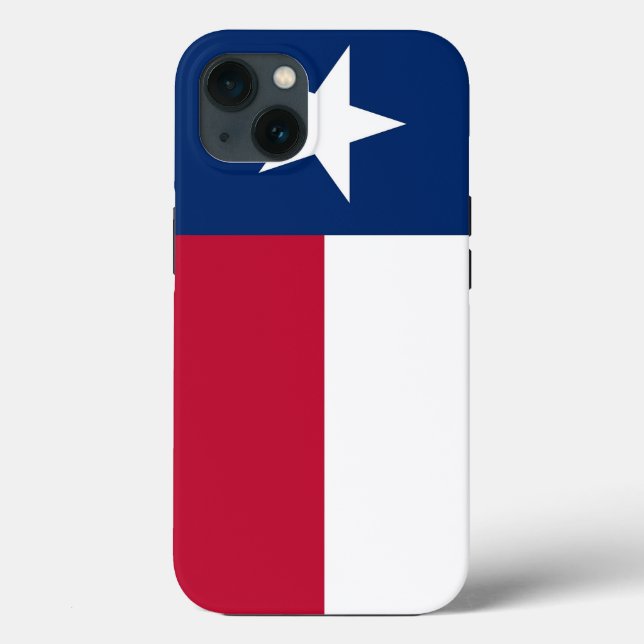 Caso-Mate Apple Patriótico, bandeira do Texas (Verso)