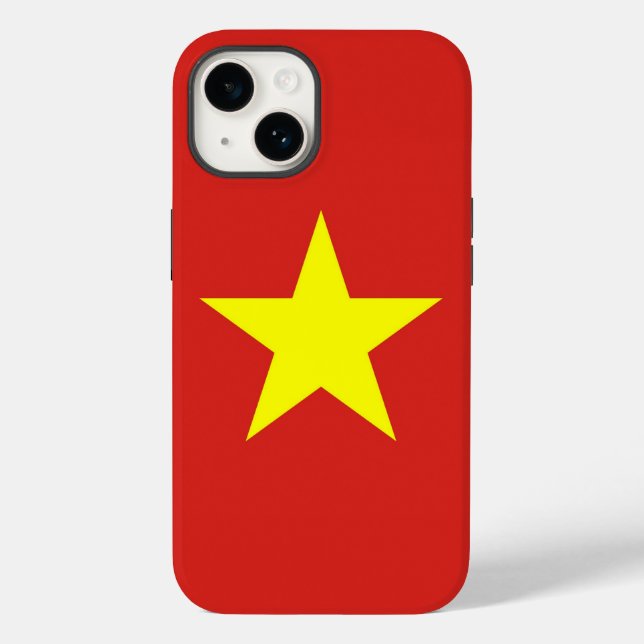 Caso-Mate Apple Patriótico, bandeira do Vietname,  (Verso)