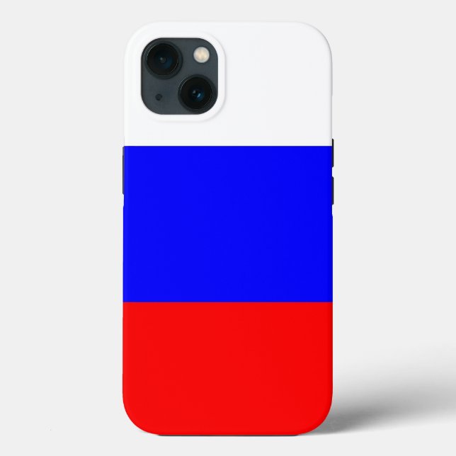 Caso-Mate de Apple Patriótico, bandeira da Rússia (Verso)