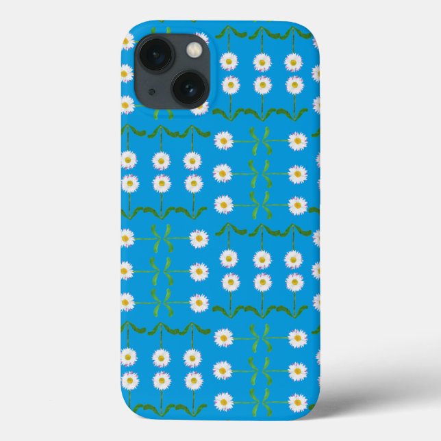 Caso-mate do iPad Mini Retina: Daisies on Teal (Verso)