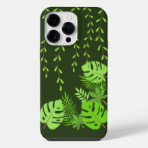 Caso Máx. de iPhone 14 Pro Mate de Folhas da Selva