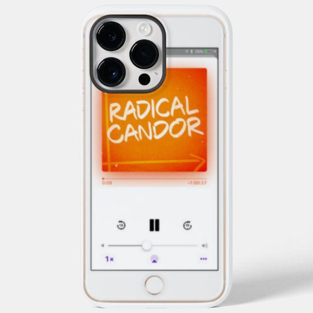 Caso Máx. do Radical Candor Podcast iPhone 14 Pro (Verso)