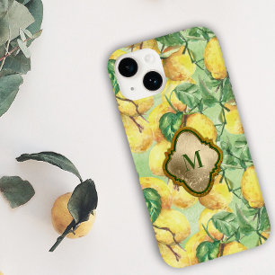 Caso Monograma do Lemon Garden