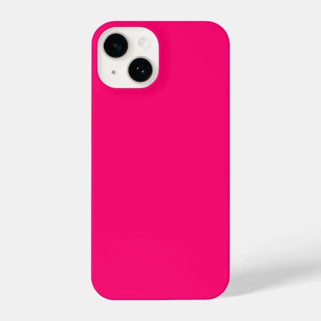 Caso Neon Pink iPhone 14 - Personalizado e Na moda (Verso)