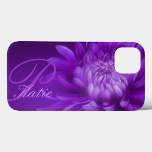 Caso personalizado roxo de crisântemo