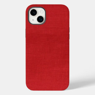 Caso resistente do iPhone 6 de linho vermelhos da