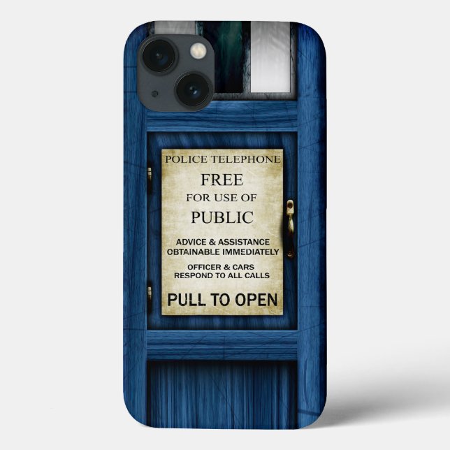 Caso resistente do iPhone público britânico da (Verso)
