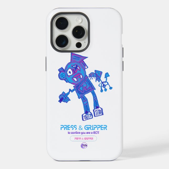 Caso Robot Press & Gripper iPhone 15 (Verso)