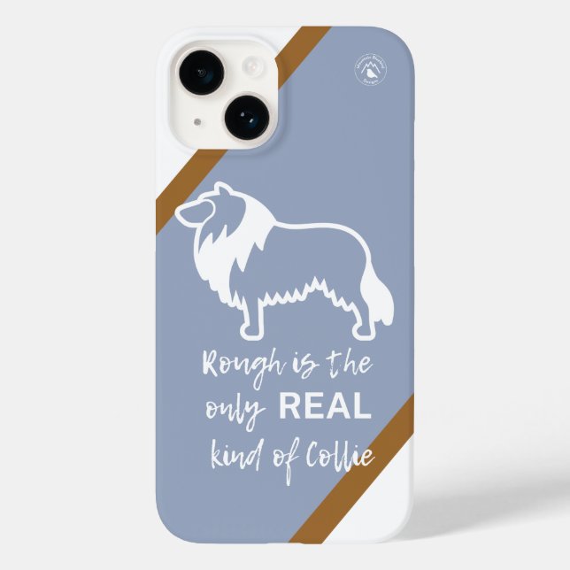 Caso Rough Collie Blue Merle Apple iPhone 14 (Verso)