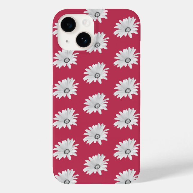 Caso Viva Magenta Floral Daisy iPhone / iPad (Verso)