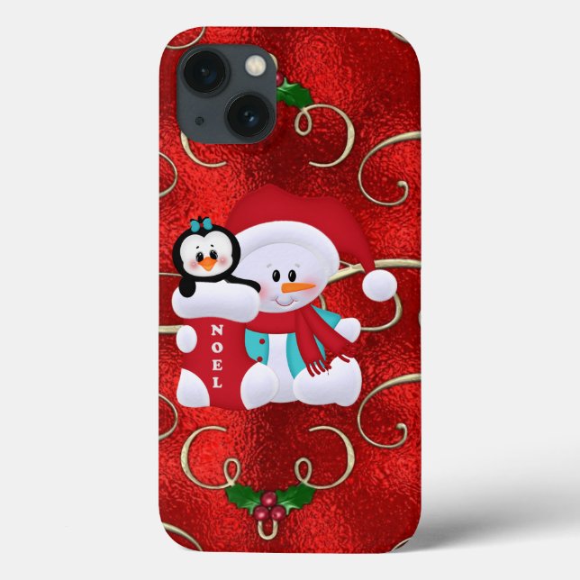 Caso Xtreme durão no iPhone do Snowman de Natal (Verso)