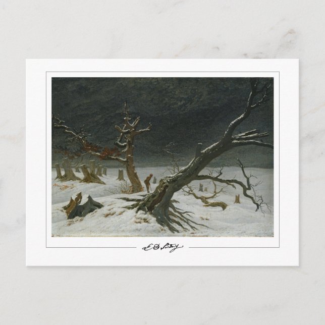 Caspar David Friedrich #128 - Cartão Postal de Art (Frente)