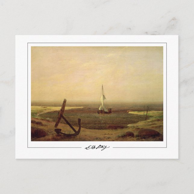 Caspar David Friedrich #150 - Cartão Postal de Art (Frente)