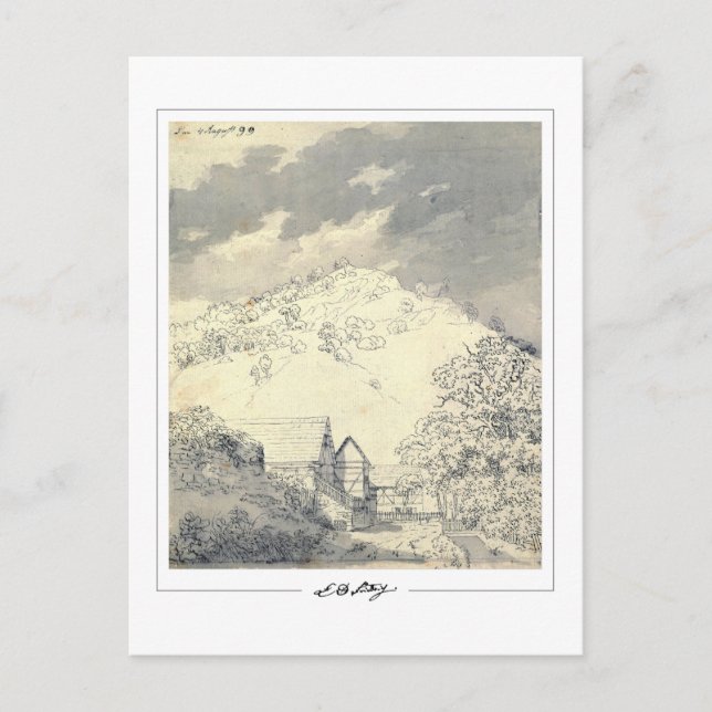 Caspar David Friedrich #162 - Cartão Postal de Art (Frente)