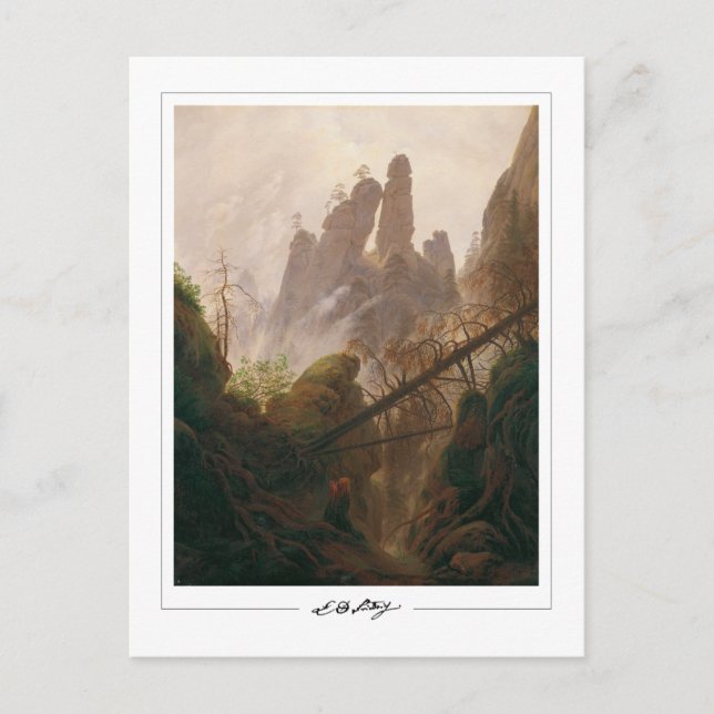 Caspar David Friedrich #2 - Cartão Postal de Arte  (Frente)