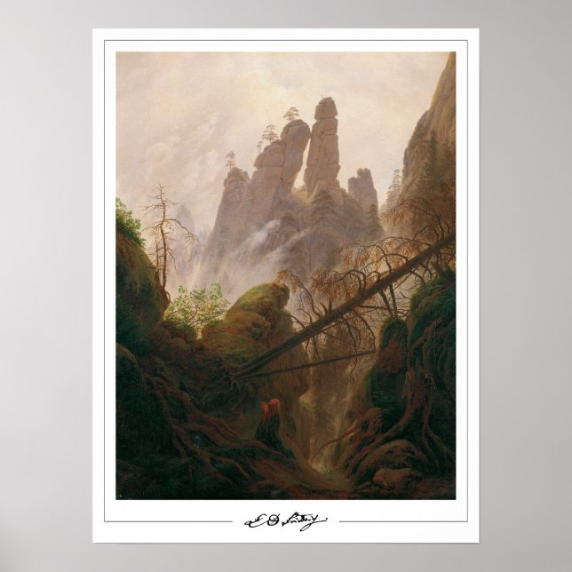 Caspar David Friedrich Zedign Art Poster #2 (Frente)