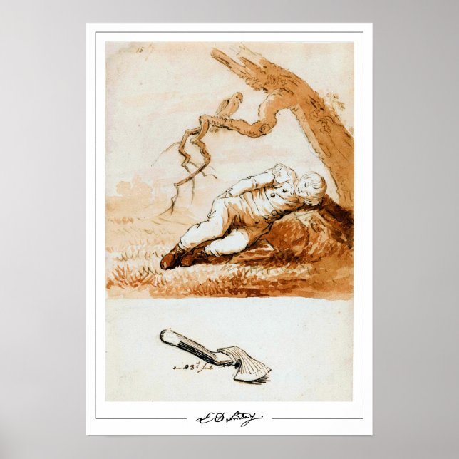 Caspar David Friedrich Zedign Art Poster #201 (Frente)