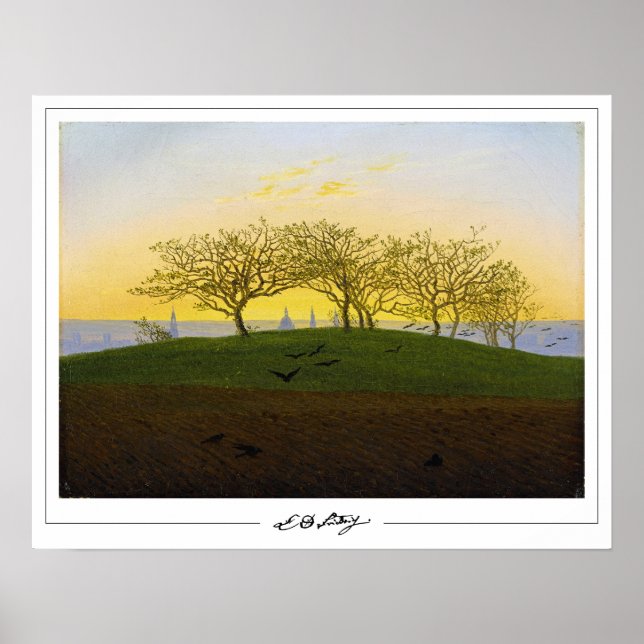 Caspar David Friedrich Zedign Art Poster nº 137 (Frente)