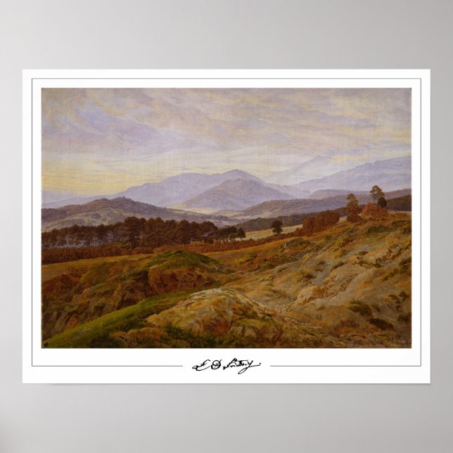 Caspar David Friedrich Zedign Art Poster nº 21 (Frente)