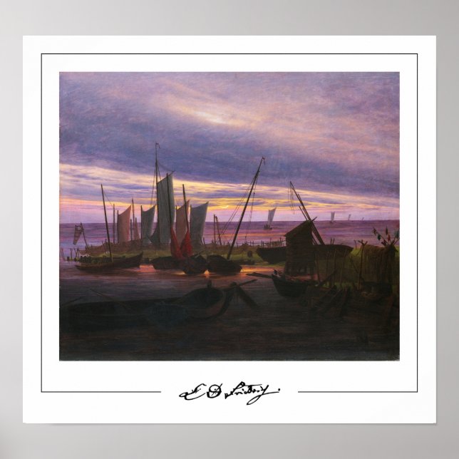 Caspar David Friedrich Zedign Art Poster nº 55 (Frente)