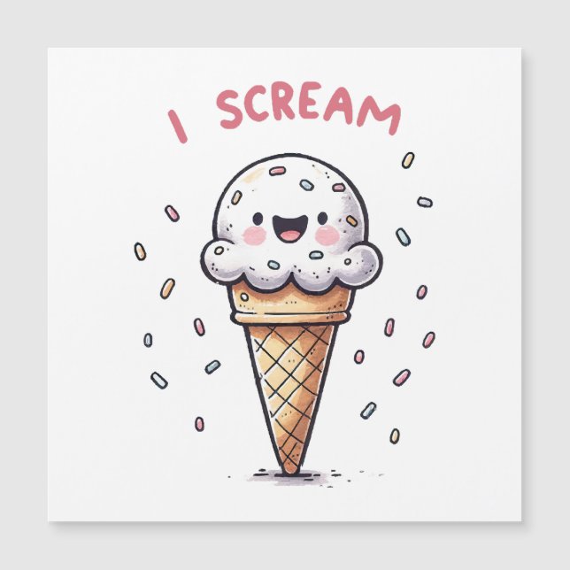 Casquinha de Sorvete I Scream com Confeitos (Frente)