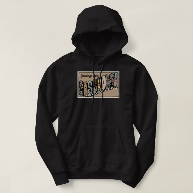 Cassadaga Cartão-postal Pullover Hoodie (Frente do Design)