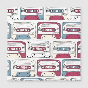 Cassetes de Música Retroativa: Padrão de Fundo Roc