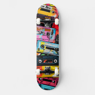 Cassette Punk Skateboard Por Claire Firley
