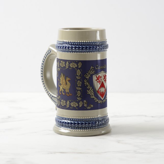 Cassidy/O'Cassidy Irish Shield Griffin Caneca de c (Frente Esquerda)