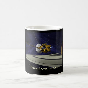 Cassini sobre a caneca de Saturn