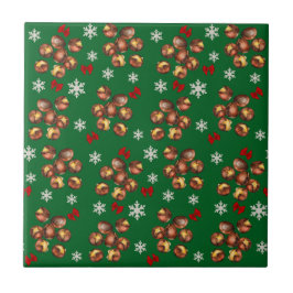 Castanhas Torradas E Flocos De Neve De Inverno