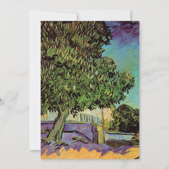 Castanheira em Flor por Vincent van Gogh (Frente)