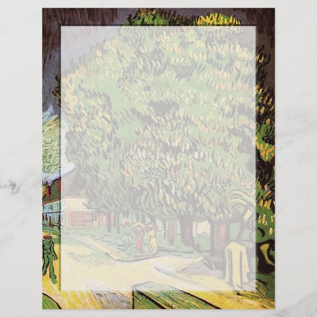 Castanheiras em Flor, Vincent van Gogh. (Frente)