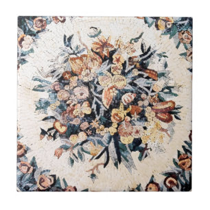 Castanho-da-mosaico flaoral italiano-antigo romano