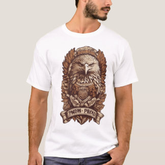 Castanho e Orgulho: Camisetas mexicanas de águia