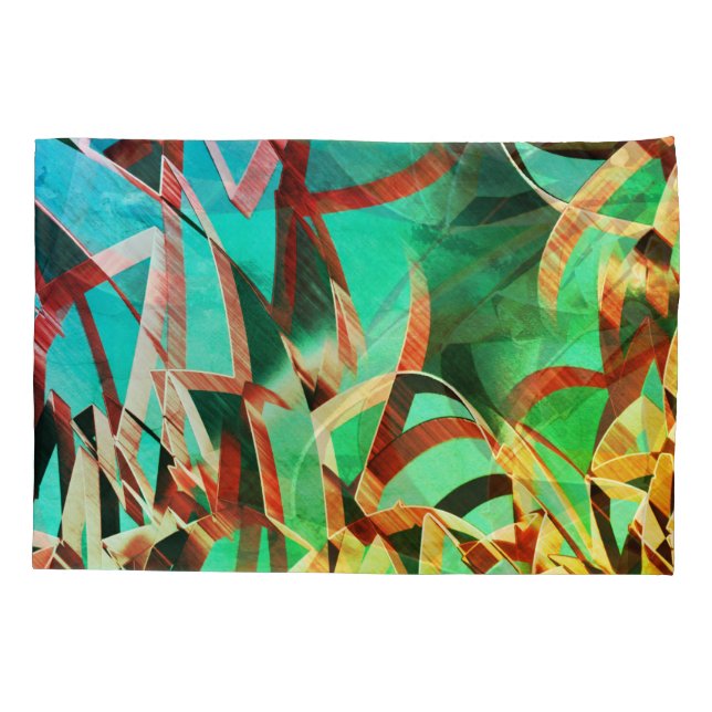 Castanho passa por verde-rústico e aquamarina (Traseira-Esquerda)