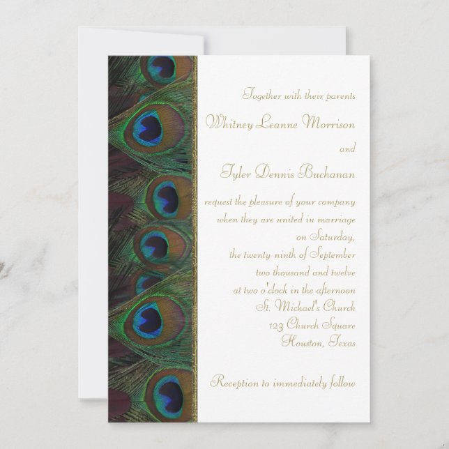 Castanho, Penas Douradas de Pequim Convite para Ca (Frente)