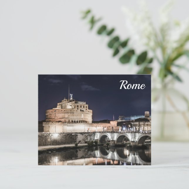 Castel Sant Angelo à noite em Roma (Em pé/Frente)