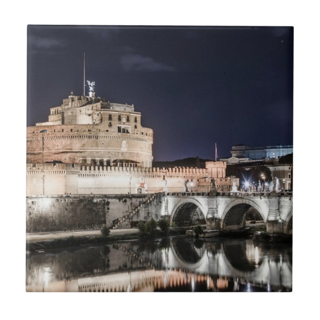 Castel Sant Angelo à noite em Roma (Frente)