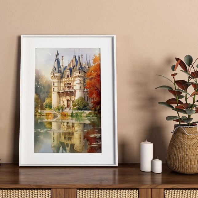Castela Romântica Francesa - Poster de Aquarela (Criador carregado)