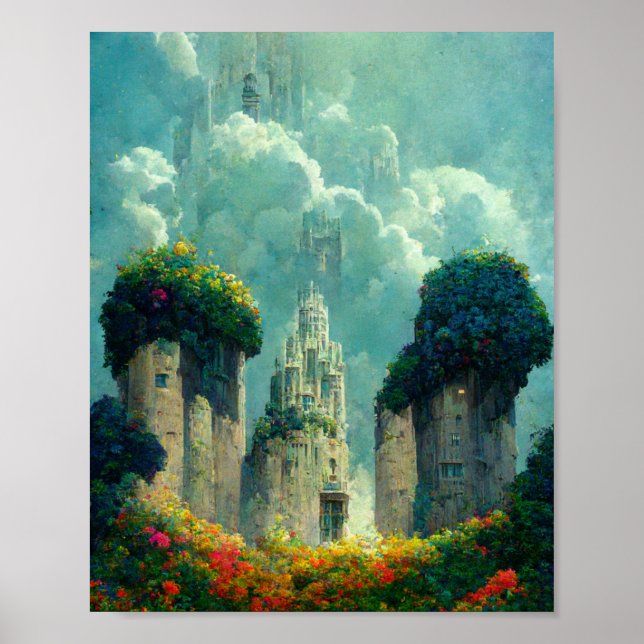 Castelo 3 Fantasy Art Poster (Frente)