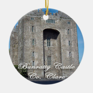 Castelo de Bunratty, Ireland, enfeites de natal,
