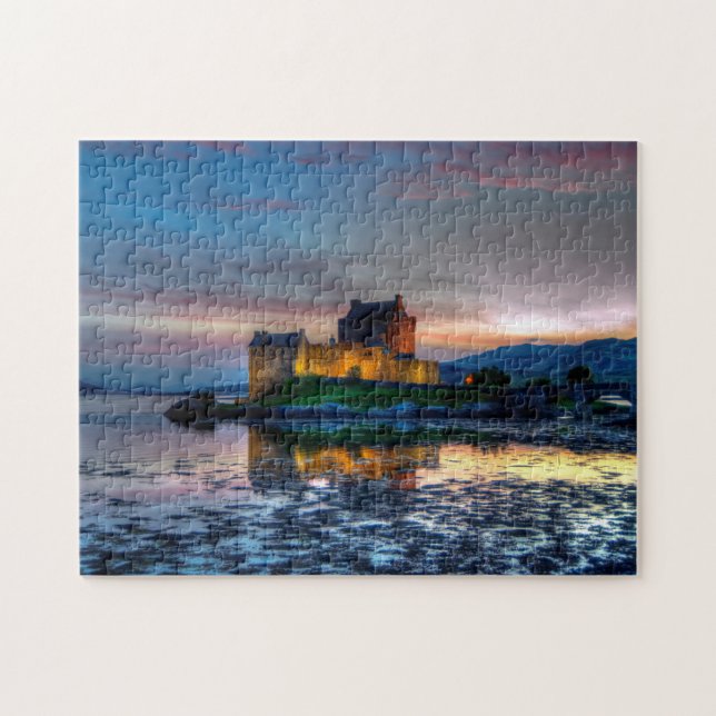 Castelo de Eilean Donan, Escócia, quebra-cabeça de (Horizontal)
