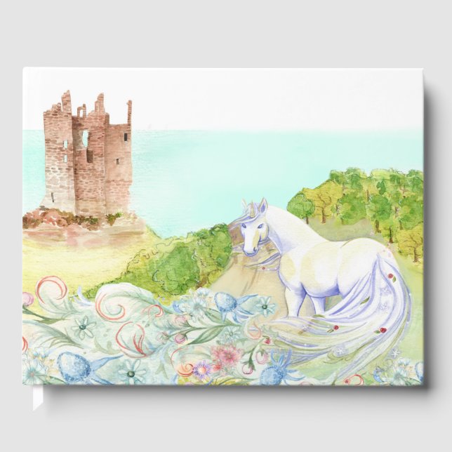 Castelo de Fairy Tale e Livro de Convidados de Cas (Frente)